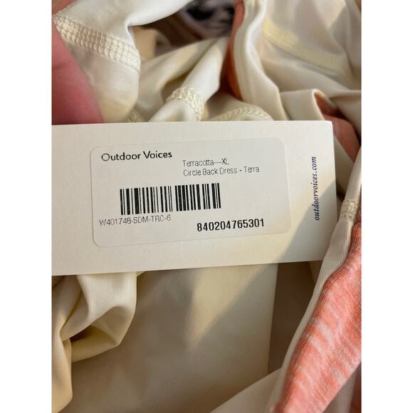 Outdoor Voices Women's Size XL Circle Back Mini Tank Dress Terracotta Orange NWT - Picture 8 of 8
